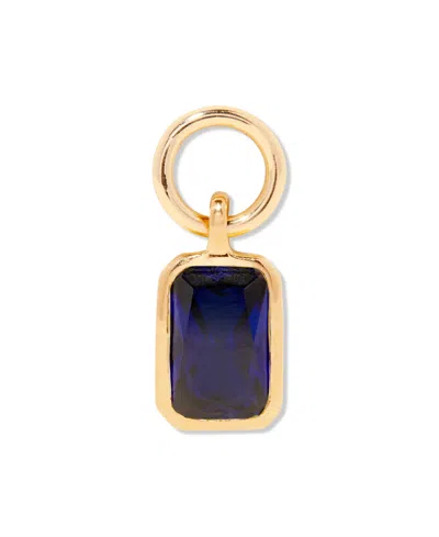 Brook & York Cubic Zirconia 14k Gold-plated Mackenzie Birthstone Charm In Gold- Sep