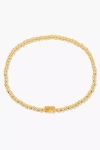 Brook & York Custom Birthstone Beaded Stretch Bracelet In Orange