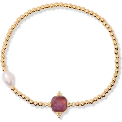 Brook & York Brook And York Dakota Birthstone Bracelet In Brown