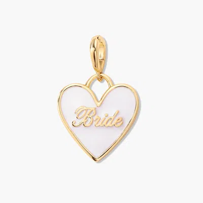 Brook & York Effie Bride Enamel Heart Charm In Gold