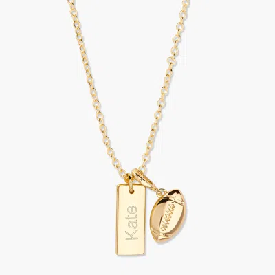 Brook & York Effie Sports Name Necklace In Gold
