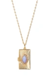 Brook & York Brook And York Eleanor Locket Necklace In Gold