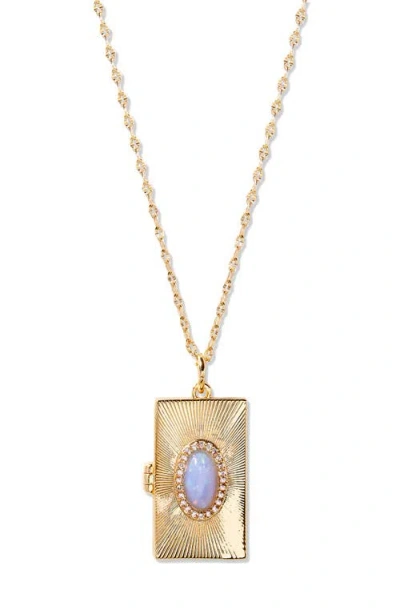 Brook & York Brook And York Eleanor Locket Necklace In Gold