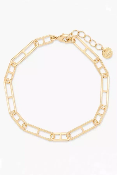 Brook & York Elongated Mariner Link Chain Bracelet In Gold