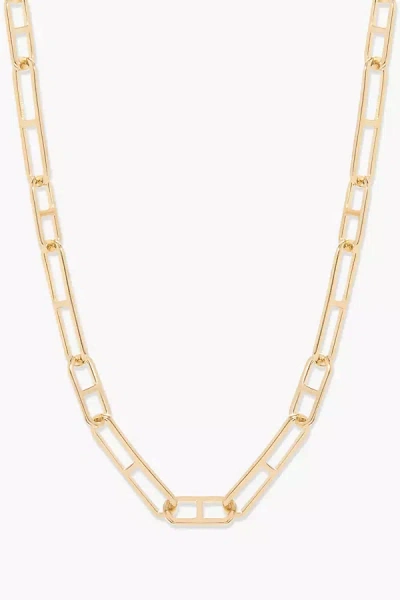 Brook & York Elongated Mariner Link Chain Necklace In Gold