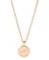 Brook & York Enamel Ava Initial Pendant In Gold - H