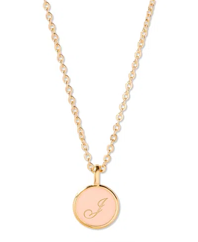 Brook & York Enamel Ava Initial Pendant In Gold - J