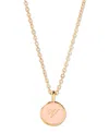 Brook & York Enamel Ava Initial Pendant In Gold - V