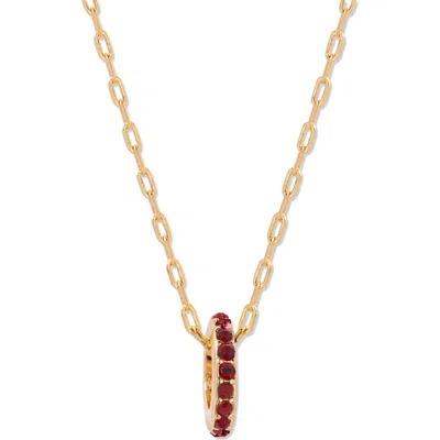 Brook & York Brook And York Gabby Birthstone Necklace In Gold