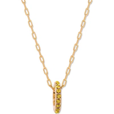 Brook & York Brook And York Gabby Birthstone Necklace In Gold