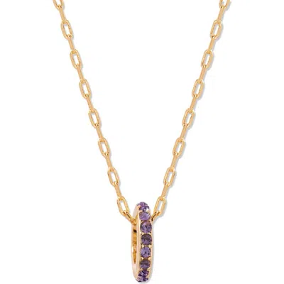 Brook & York Brook And York Gabby Birthstone Necklace In Gold