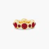 Brook & York Gaby Bezel Birthstone Bead In Red