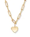 Brook & York Gold Plated Cami Heart Short Pendant Locket Necklace
