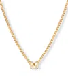 Brook & York Gold Plated Kira Mini Initial Short Pendant Necklace