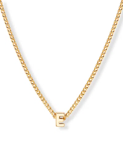 Brook & York Gold Plated Kira Mini Initial Short Pendant Necklace