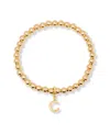 Brook & York Gold Plated Makenna Initial Bracelet