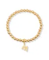 Brook & York Gold Plated Makenna Initial Bracelet In Gold