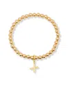 Brook & York Gold Plated Makenna Initial Bracelet In Gold