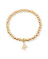 Brook & York Gold Plated Makenna Initial Bracelet
