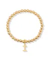 Brook & York Gold Plated Makenna Initial Bracelet