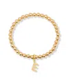 Brook & York Gold Plated Makenna Initial Bracelet In Gold