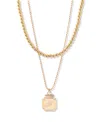 Brook & York Gold Plated Margot Initial Layering Necklace Set