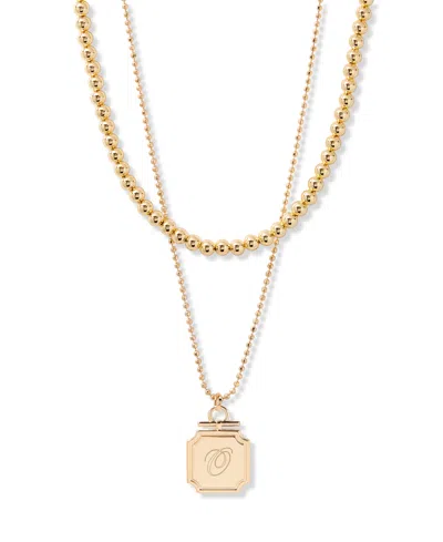 Brook & York Gold Plated Margot Initial Layering Necklace Set
