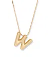 Brook & York Gold Plated Pippa Bubble Initial Short Pendant Necklace