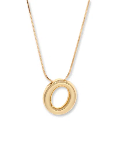 Brook & York Gold Plated Pippa Bubble Initial Short Pendant Necklace