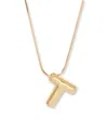 Brook & York Gold Plated Pippa Bubble Initial Short Pendant Necklace