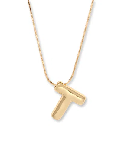 Brook & York Gold Plated Pippa Bubble Initial Short Pendant Necklace
