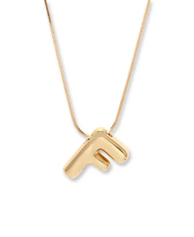 Brook & York Gold Plated Pippa Bubble Initial Short Pendant Necklace