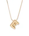 Brook & York Gold Plated Pippa Bubble Initial Short Pendant Necklace