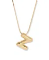 Brook & York Gold Plated Pippa Bubble Initial Short Pendant Necklace