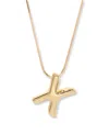 Brook & York Gold Plated Pippa Bubble Initial Short Pendant Necklace