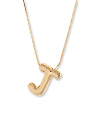 Brook & York Gold Plated Pippa Bubble Initial Short Pendant Necklace