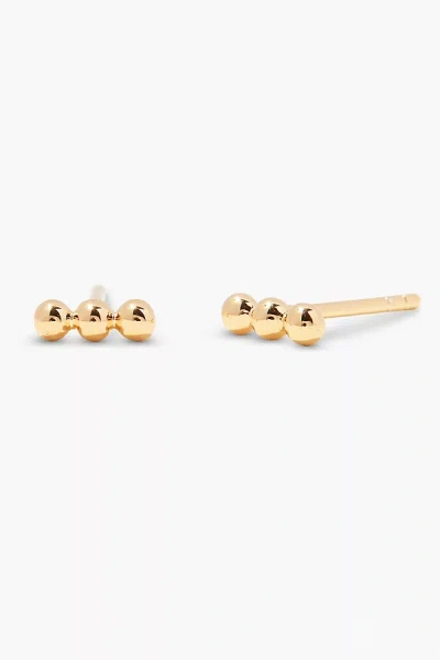 Brook & York Gold Vermeil Ball Bar Earrings