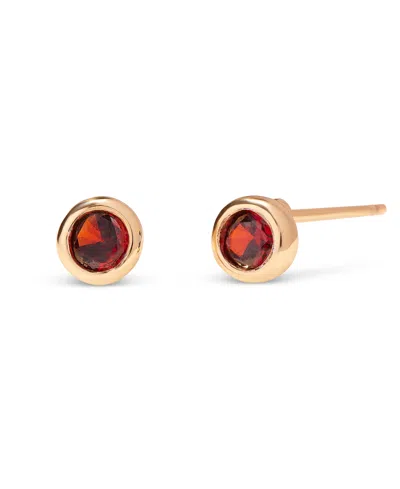 Brook & York Gold-plated Eliza Birthstone Earrings In Jan