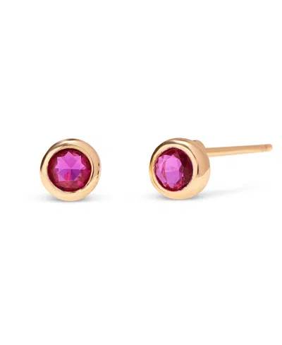 Brook & York Gold-plated Eliza Birthstone Earrings In July