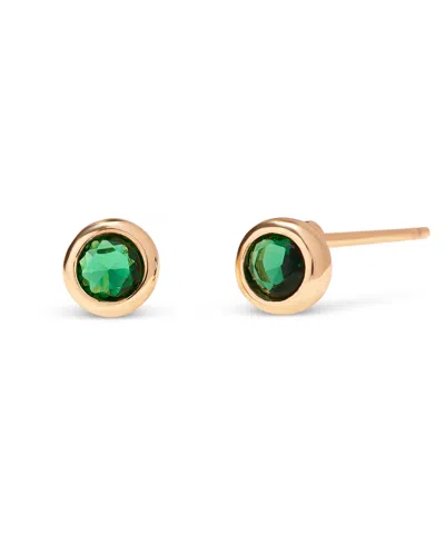 Brook & York Gold-plated Eliza Birthstone Earrings In May