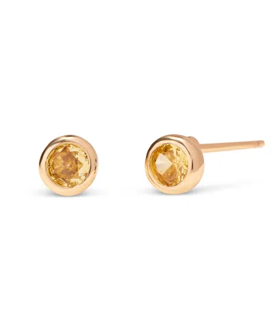 Brook & York Gold-plated Eliza Birthstone Earrings In Nov
