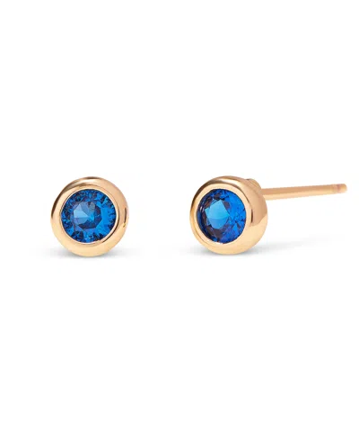 Brook & York Gold-plated Eliza Birthstone Earrings In Sep