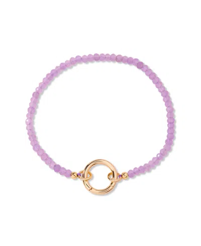Brook & York Gold-plated Natalie Birthstone Charm Bracelet In Jun