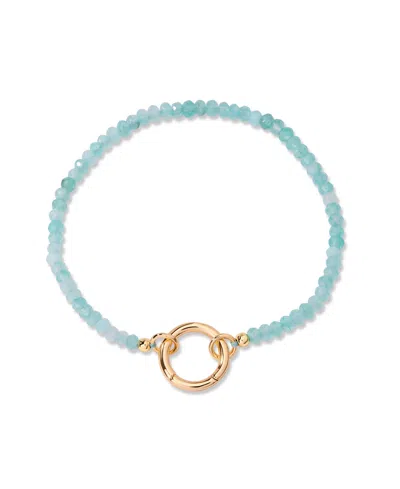 Brook & York Gold-plated Natalie Birthstone Charm Bracelet In Mar