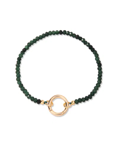 Brook & York Gold-plated Natalie Birthstone Charm Bracelet In May