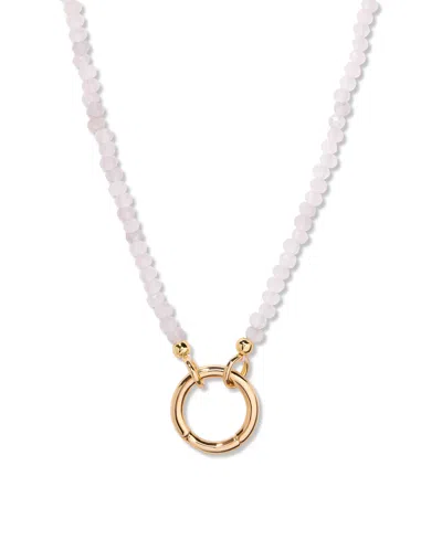 Brook & York Gold-plated Natalie Birthstone Charm Necklace In Apr