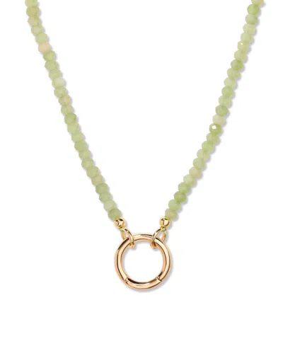 Brook & York Gold-plated Natalie Birthstone Charm Necklace In Aug