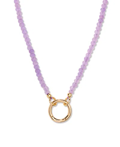 Brook & York Gold-plated Natalie Birthstone Charm Necklace In Jun