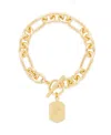 Brook & York Hadley Initial Toggle Bracelet In Gold-plated-l
