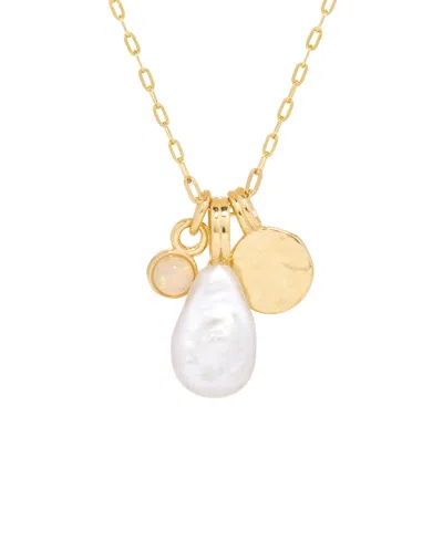 Brook & York Halle Charm Pendant Necklace In Gold